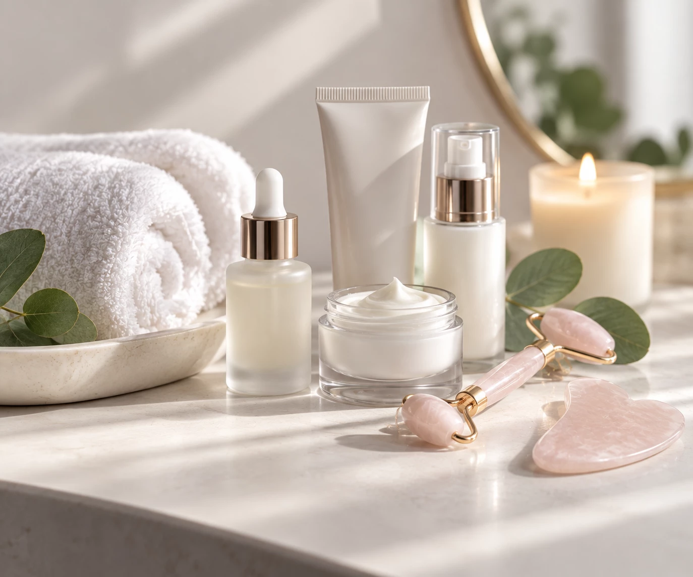 Professional facial and skincare treatment products